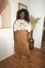 Load image into Gallery viewer, Sahara Midi Fringe Skirt